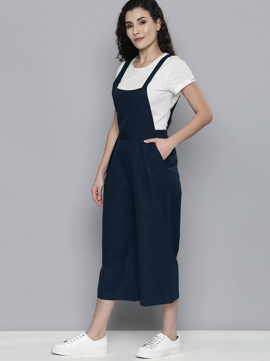 Scoup Navy Linen Dungree