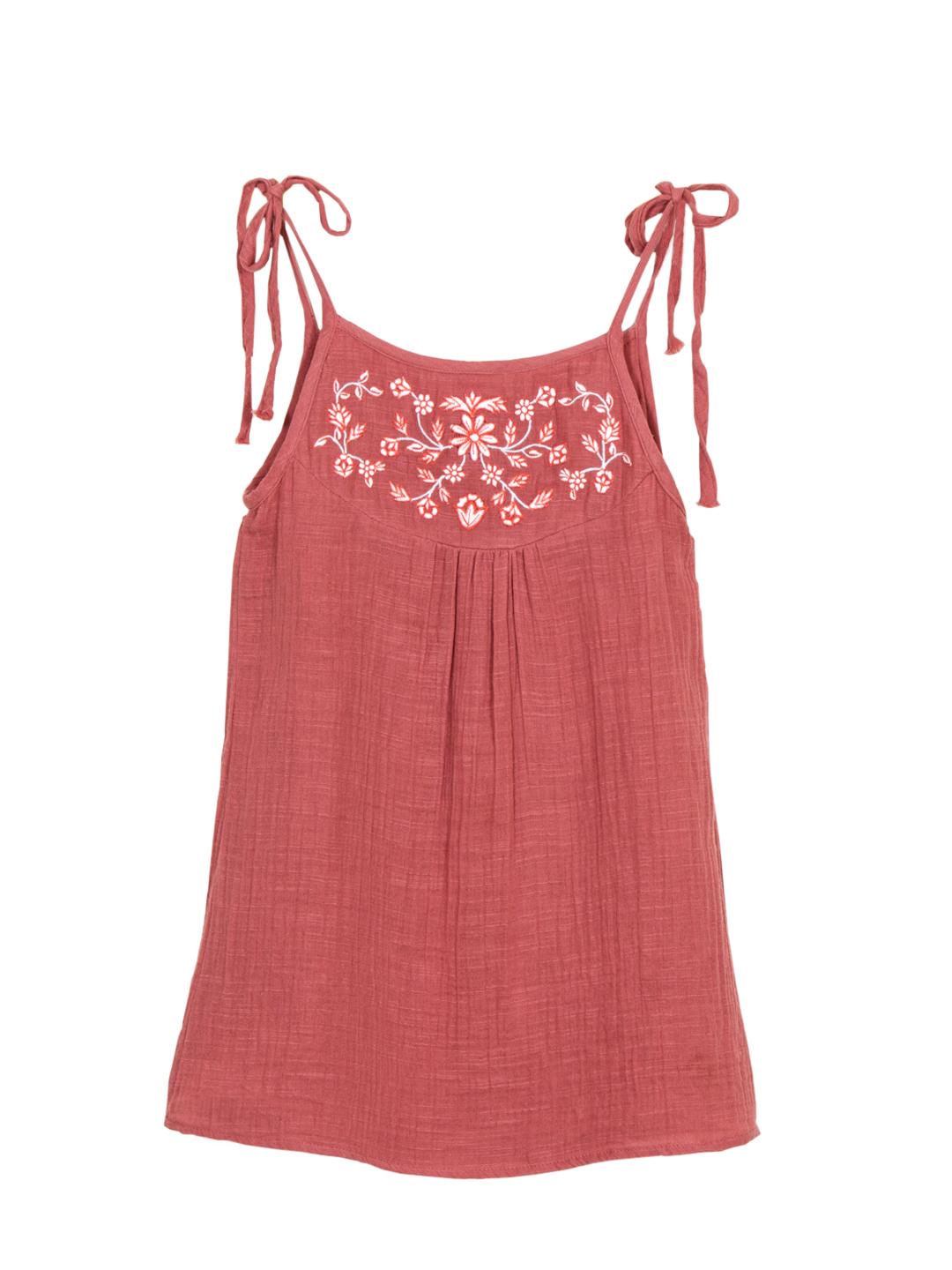 Scoup Embroidered Strappy Top