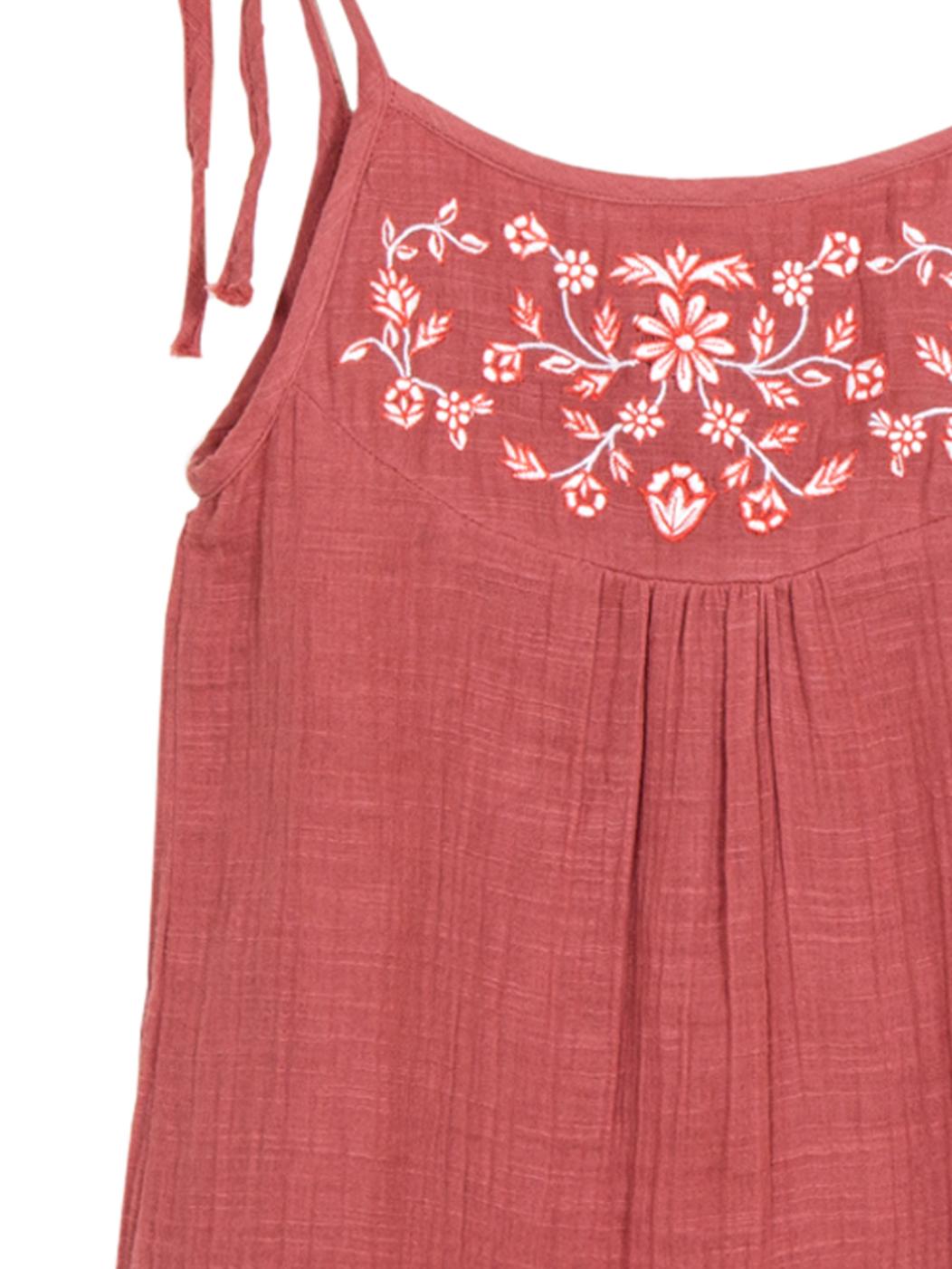 Scoup Embroidered Strappy Top
