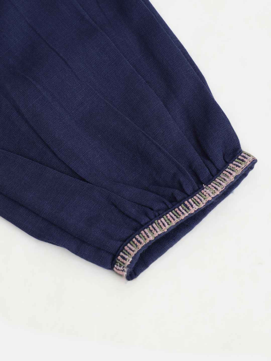 Scoup Navy blue Embroidered boho dress