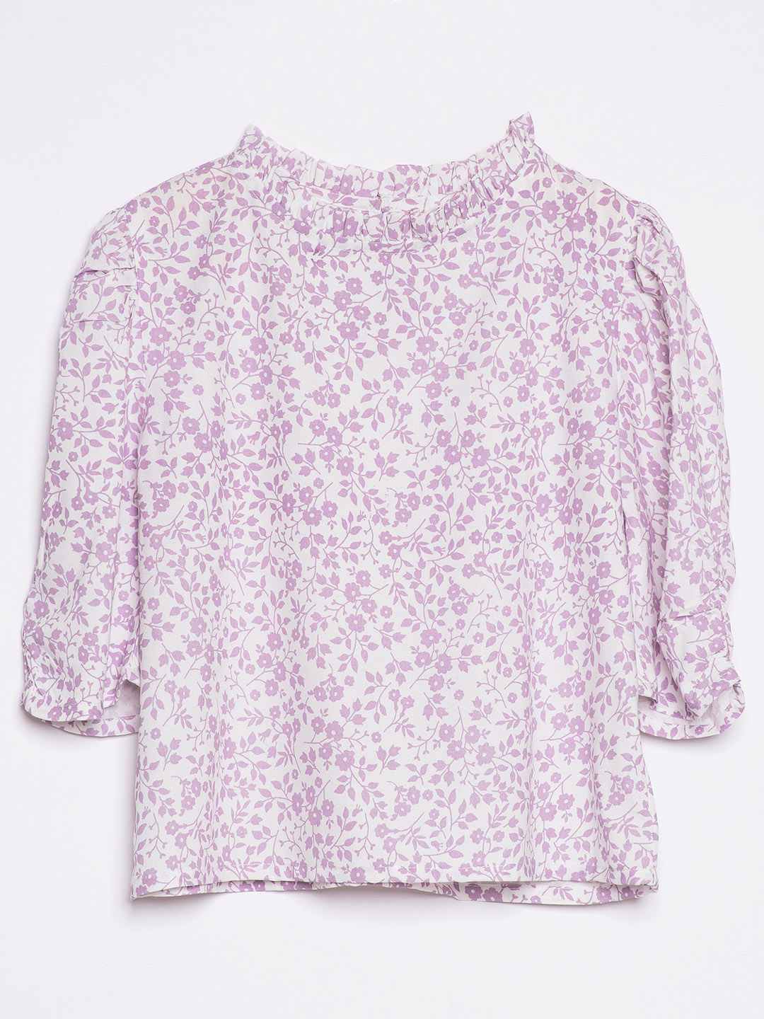 Printed Puff Sleeves top