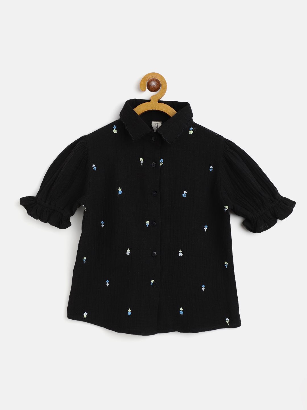 Scoup Floral Embroidered Top