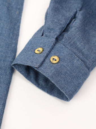 Scoup Straight fit blue shirt