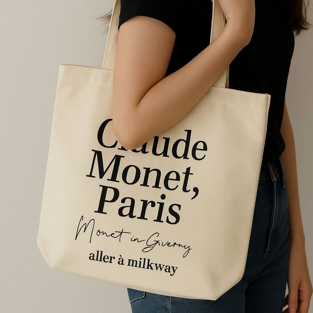 Off-white printed canvas bag