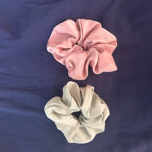 Set of two Silk Scrunchies