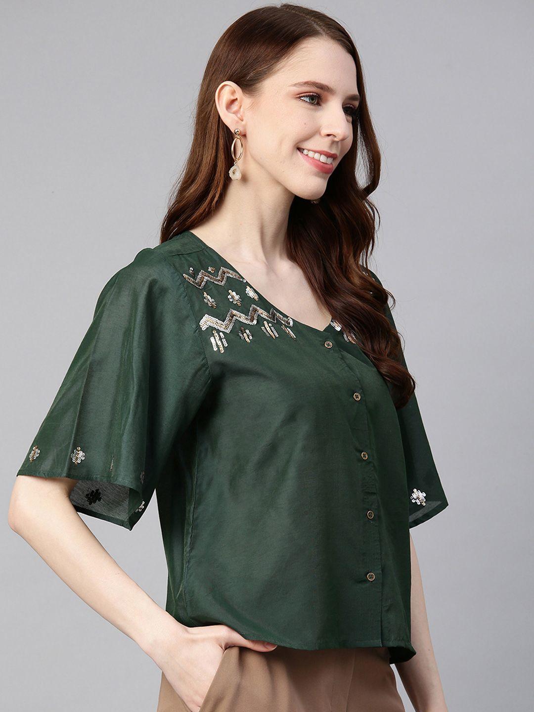 Viscose Embellished Short Top