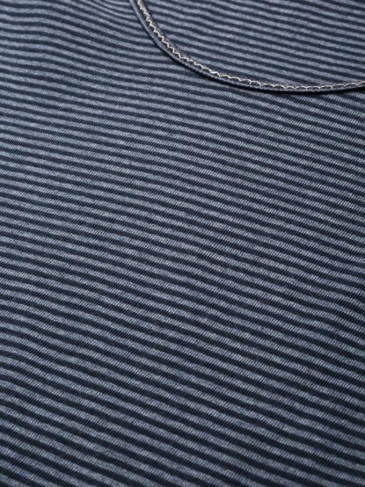 Puff sleeve stripe jersey top