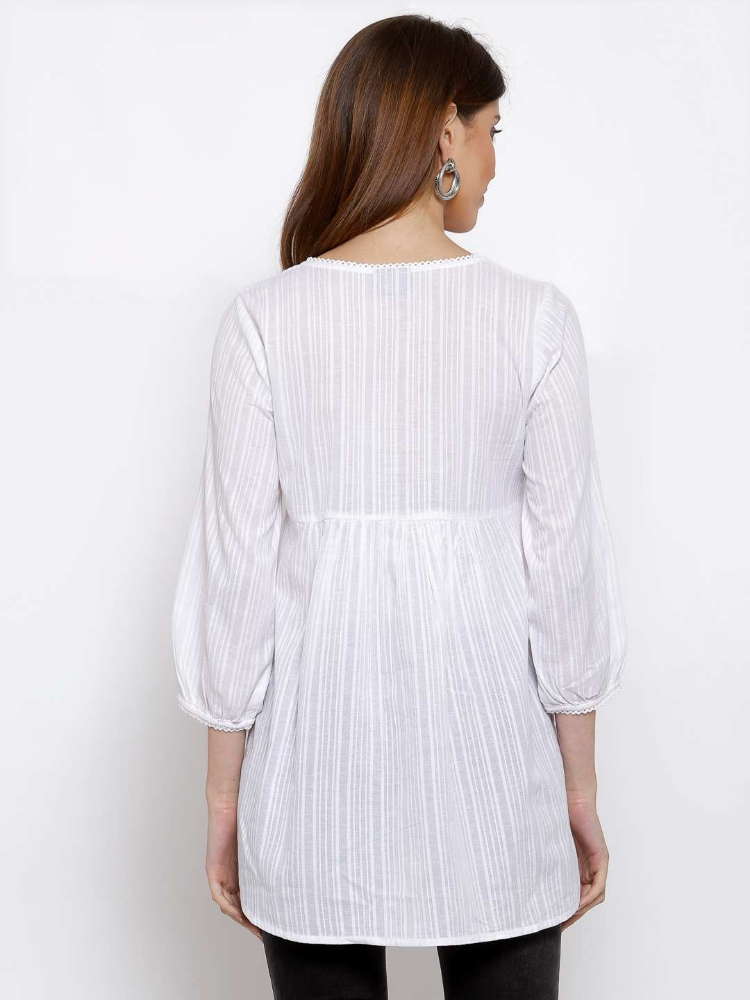 White Embroidered Tunic