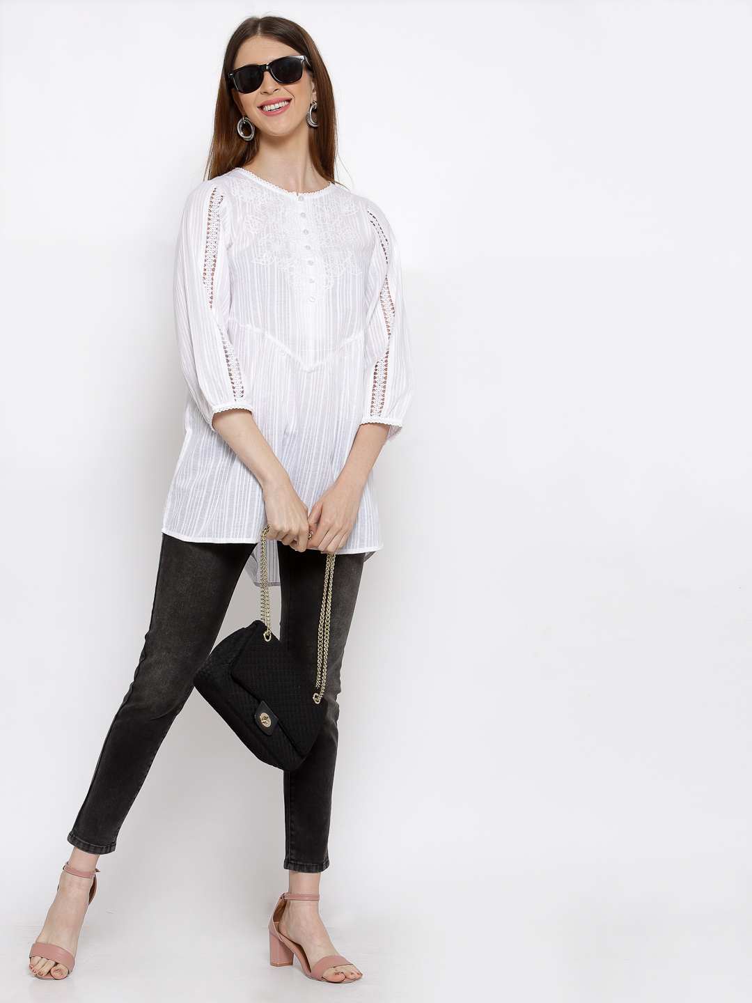 White Embroidered Tunic