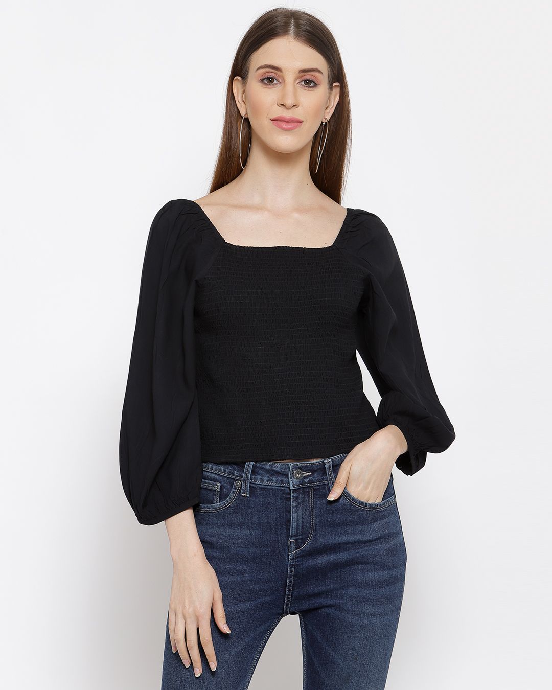 Short Smocked Top