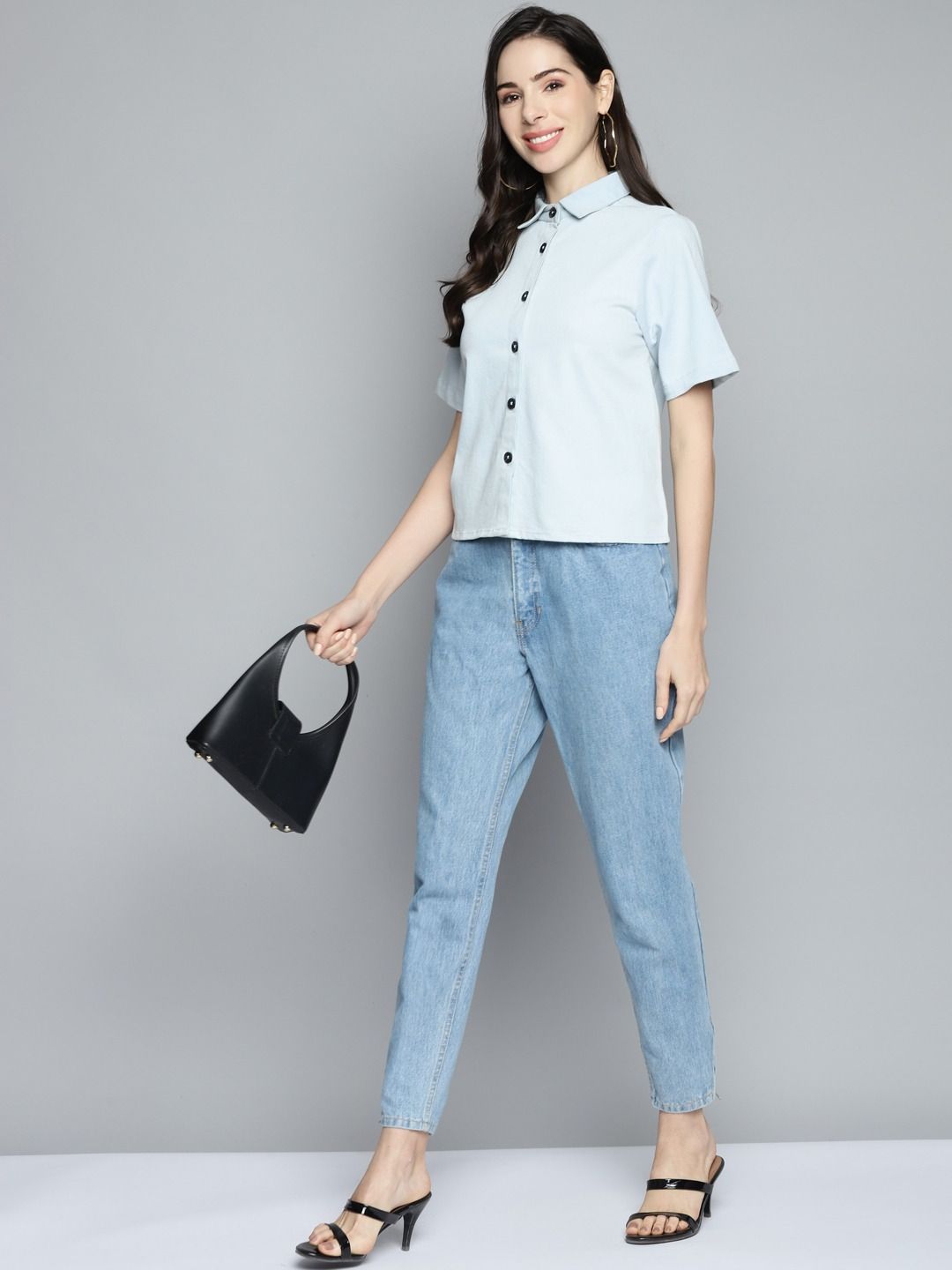 Denim Short Shirt