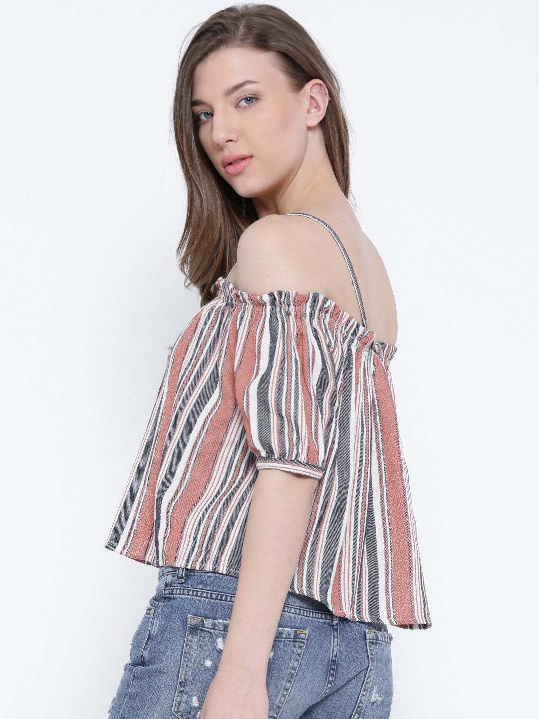 Striped Off-Shoulder Top