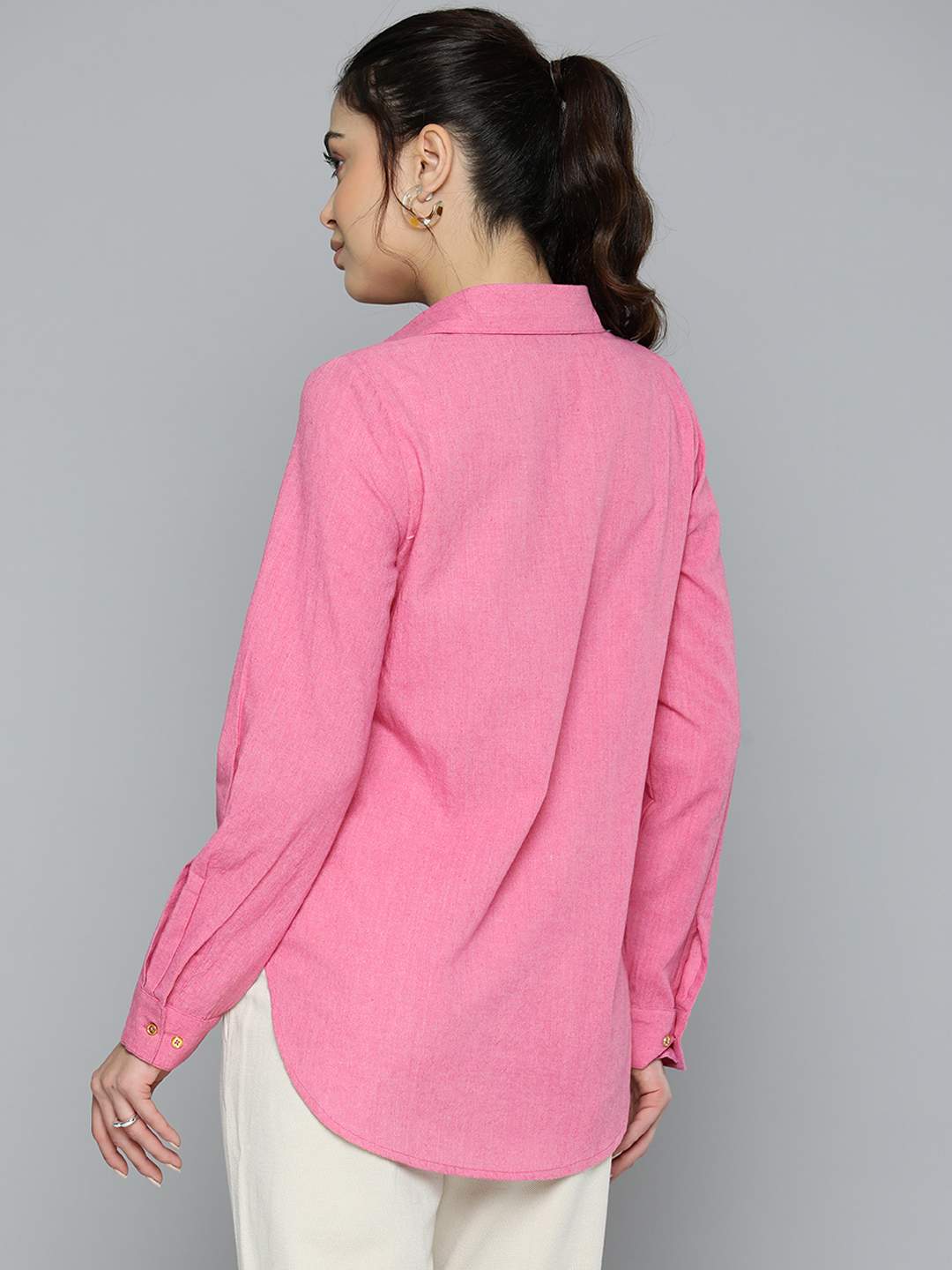 Pink cotton shirt