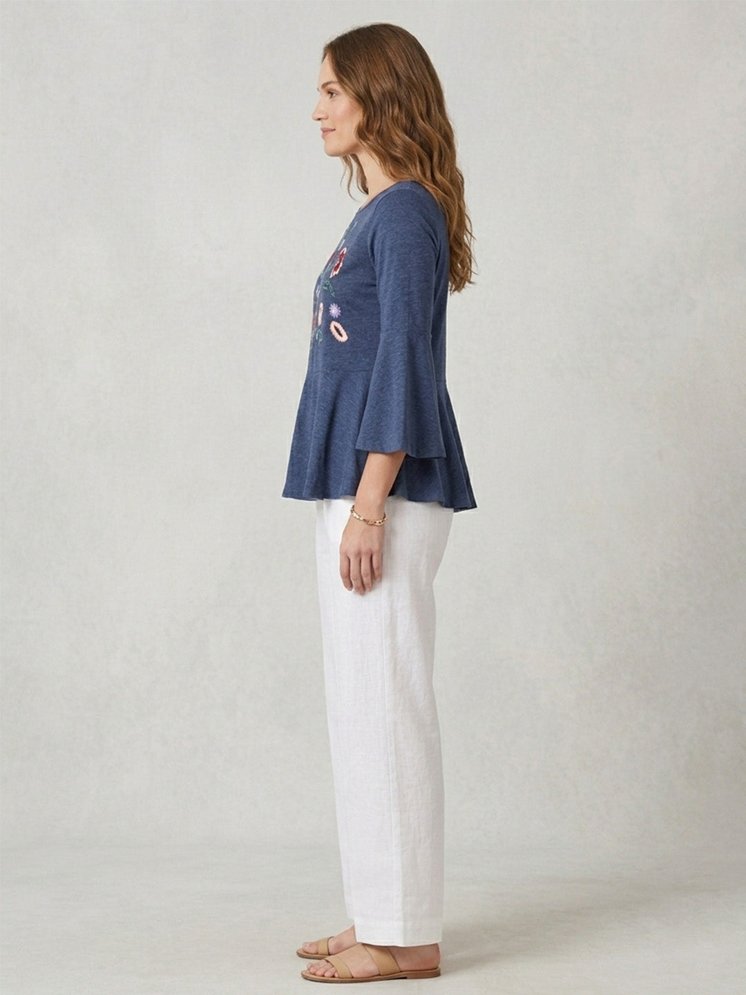 Scoup Women's jersey-embroidered-top