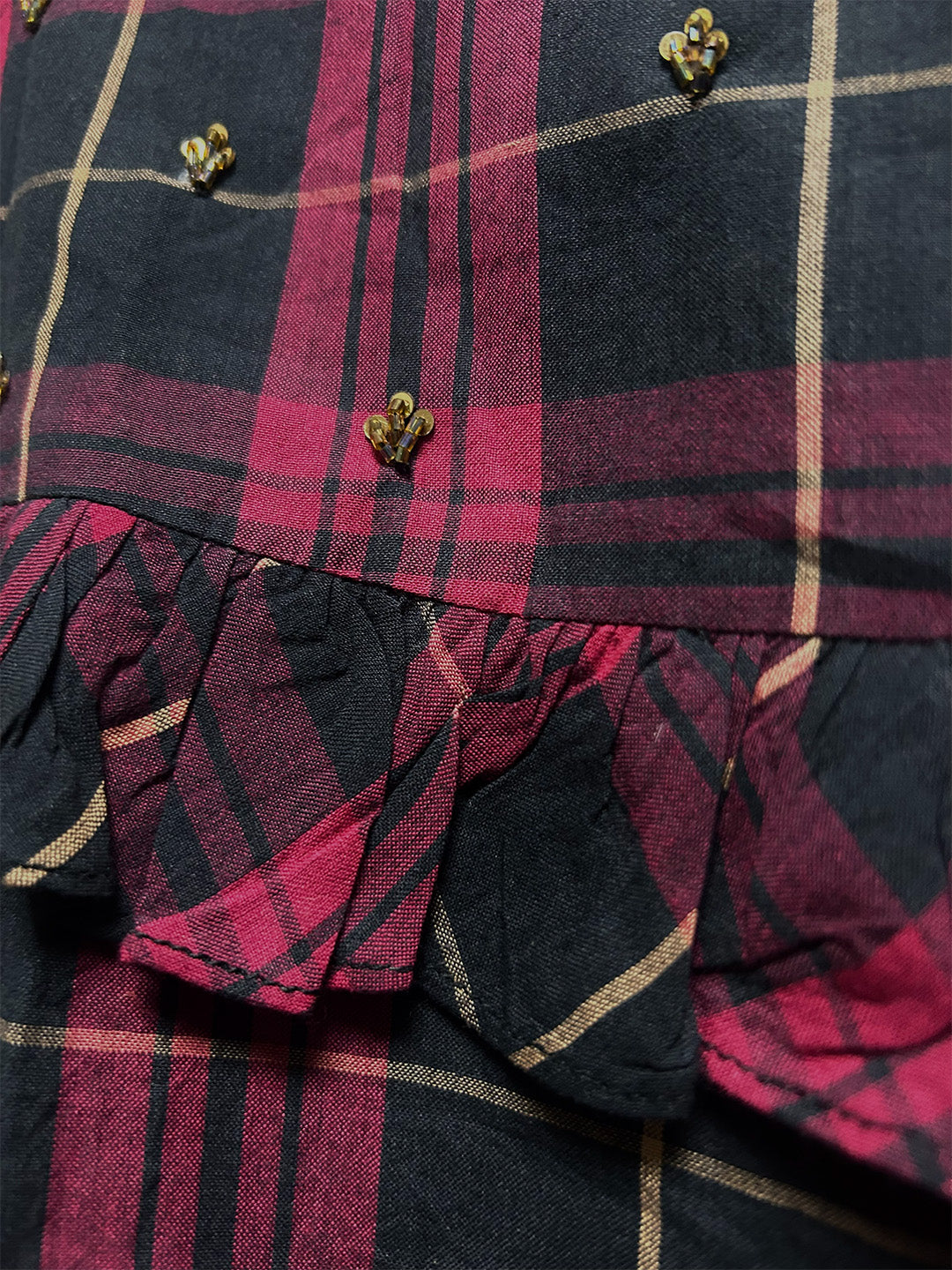 scoup-cotton-check-beaded-top