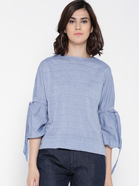 Cotton Chambray Top