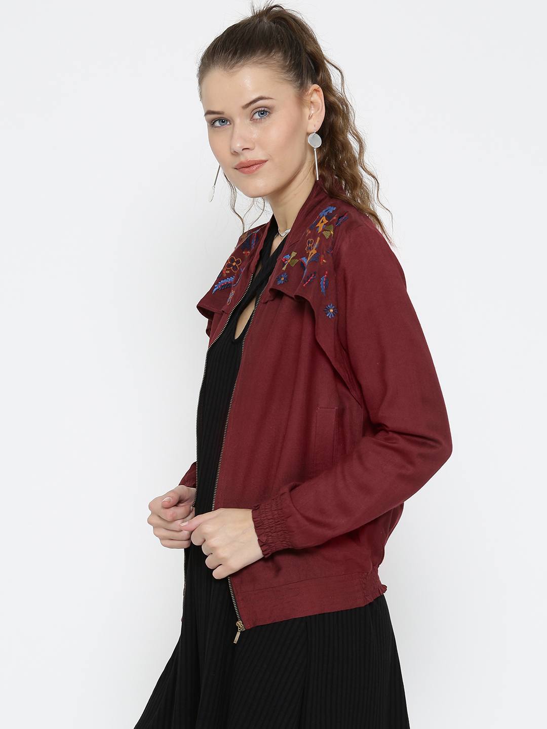Scoup Yoke embroidered bomber jacket