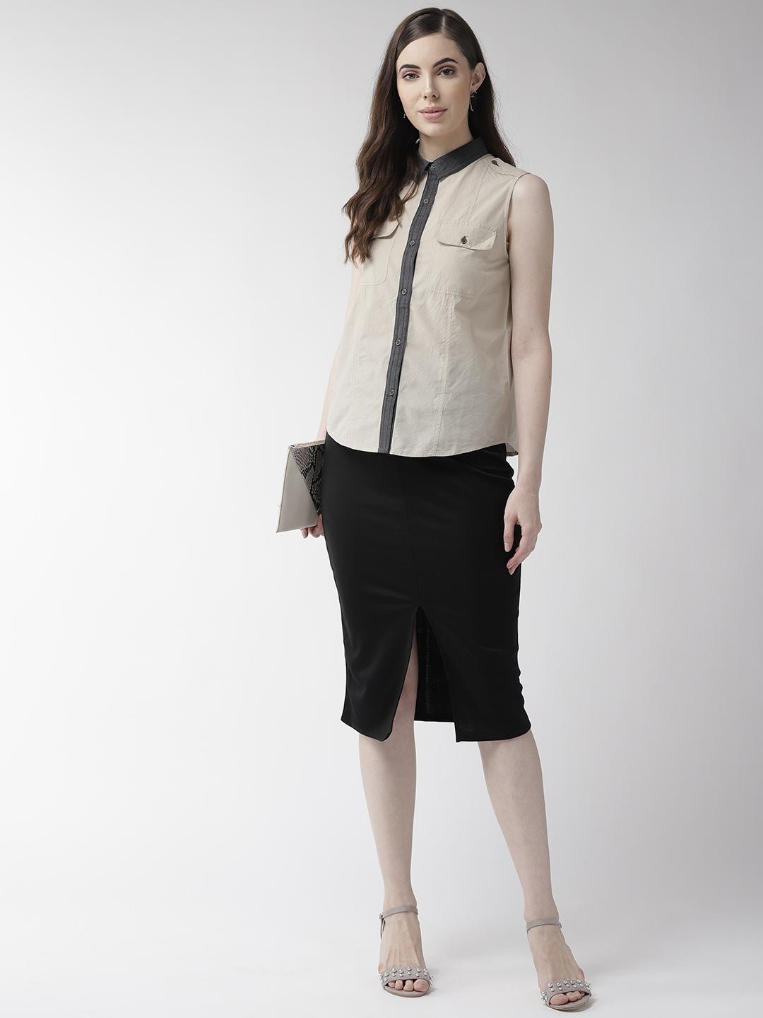 Sleeveless Cotton Shirt