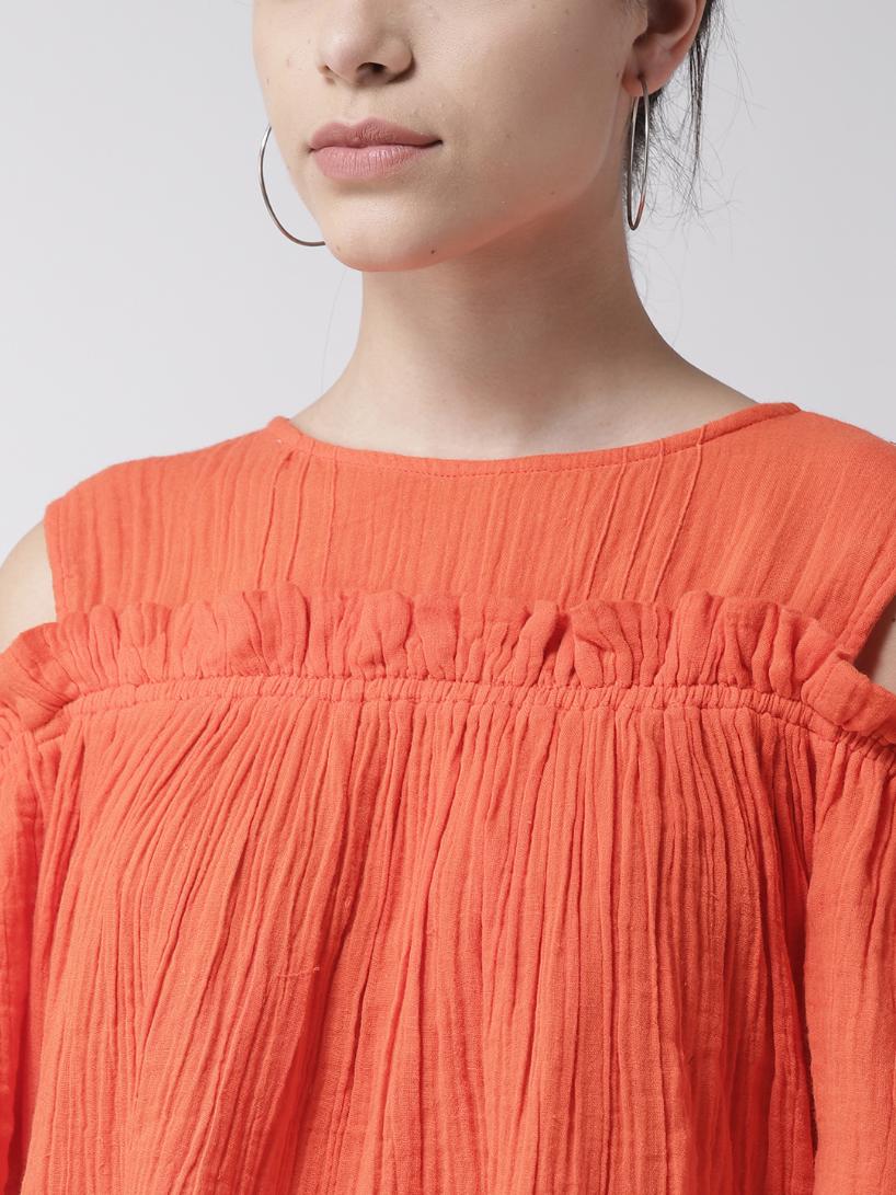 Cotton Off- Shoulder Top