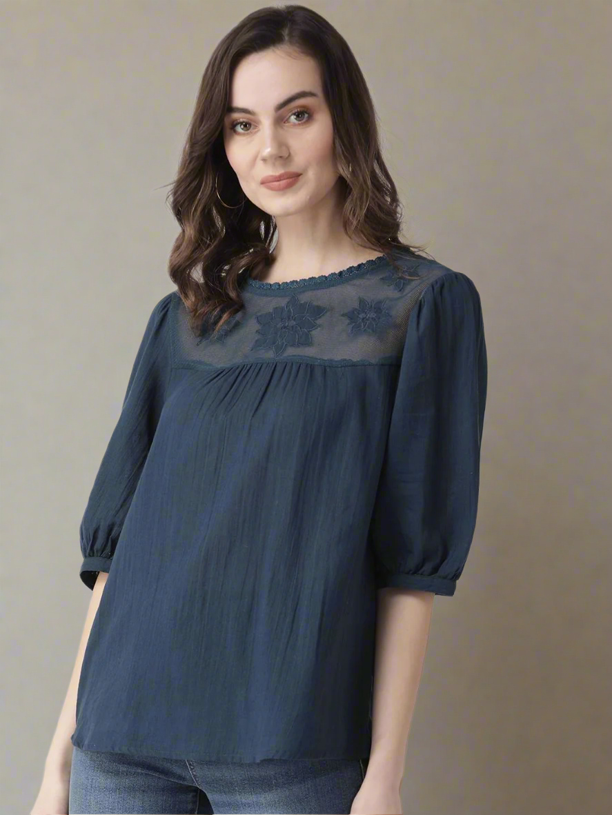 Cotton patch work top