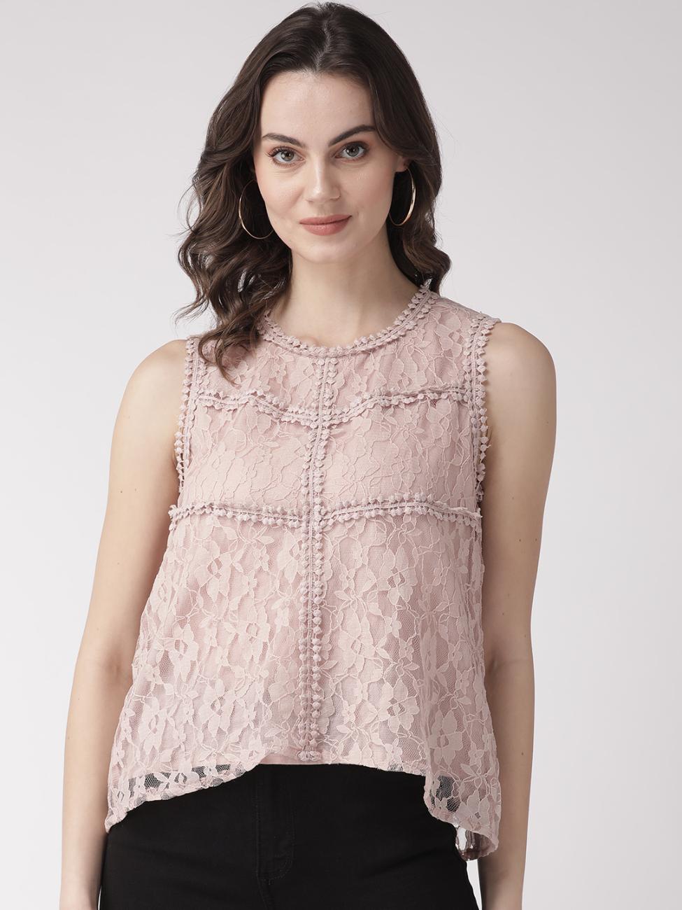 Pink Lace Top