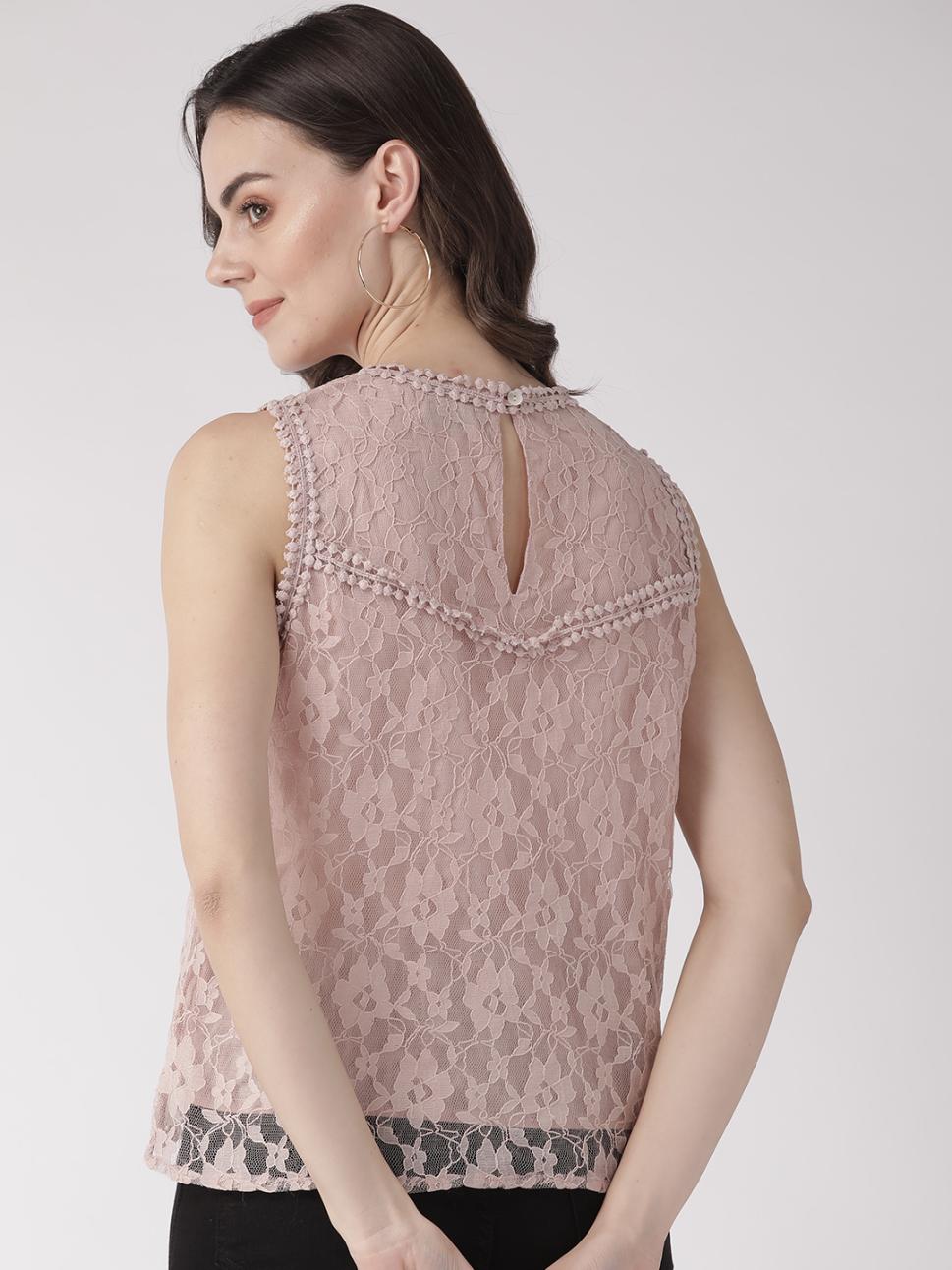 Pink Lace Top