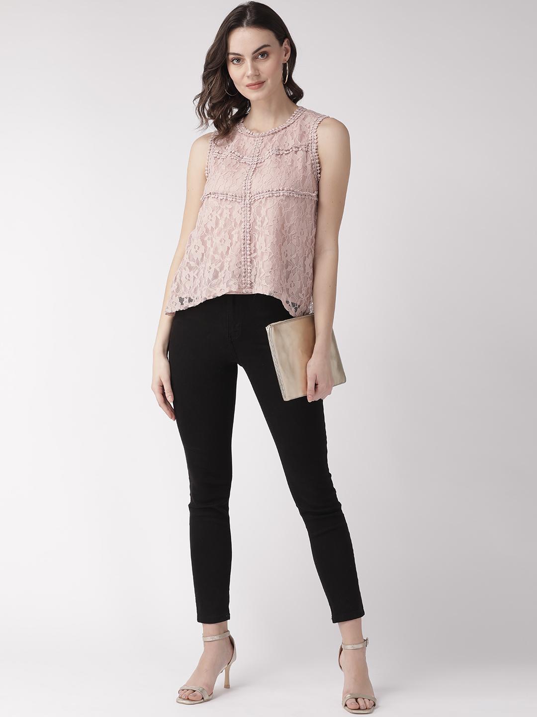 Pink Lace Top