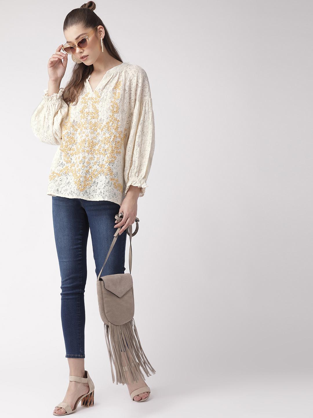 Embroidered Lace Top