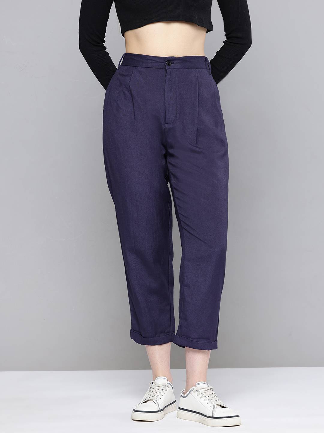 Scoup Women Relaxed Pleated Trousers