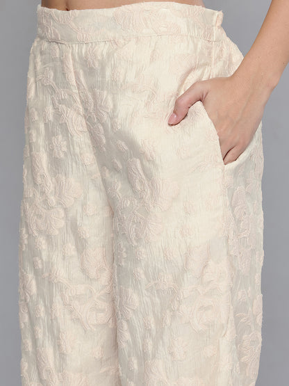 Cream Jacquard Cord Set