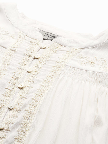 Embroidered Loose Fit Top