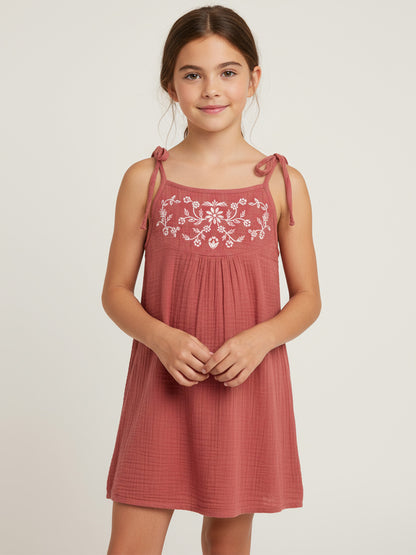 Embroidered Strappy Top