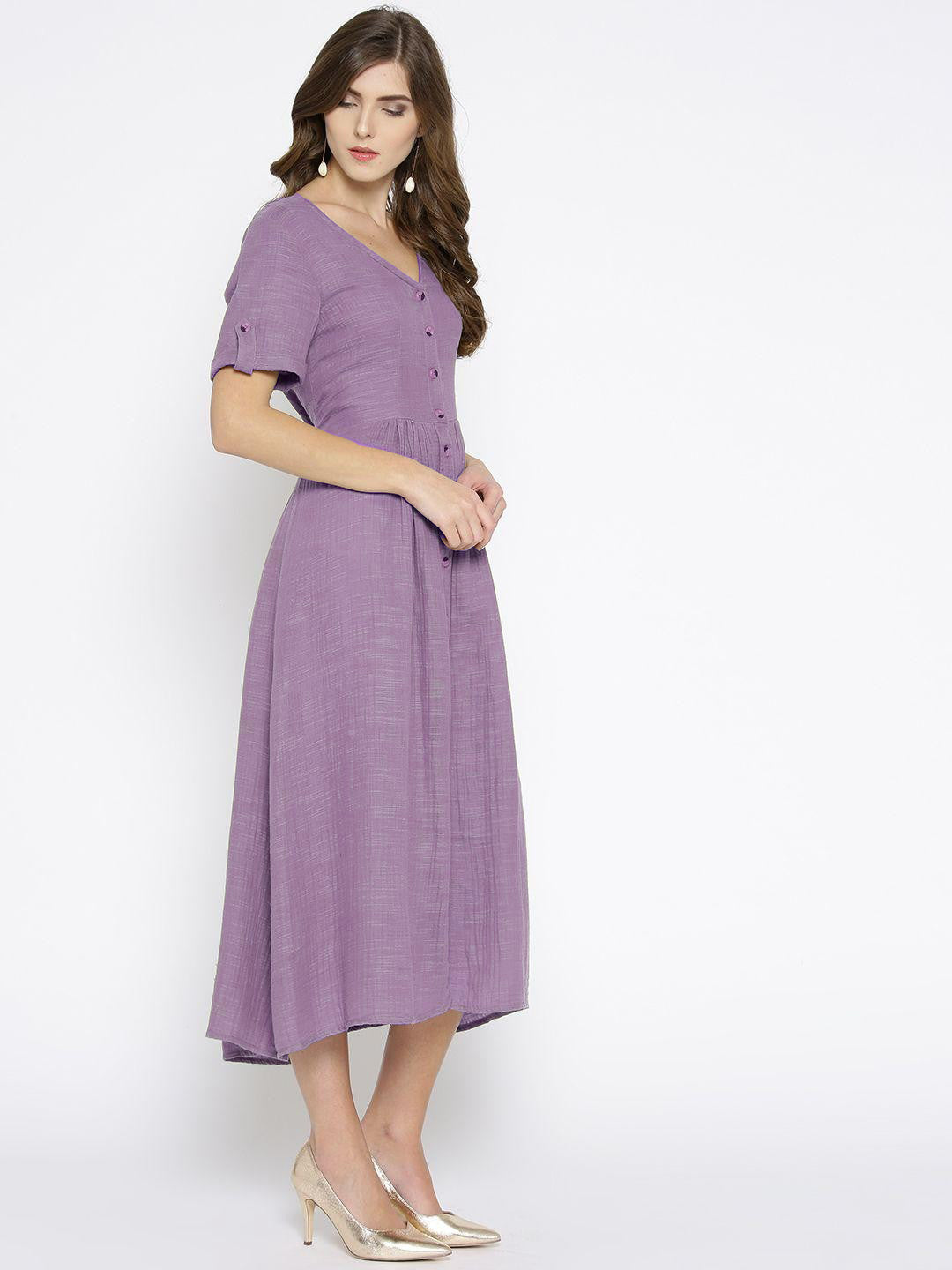 Scoup Purple cotton dress