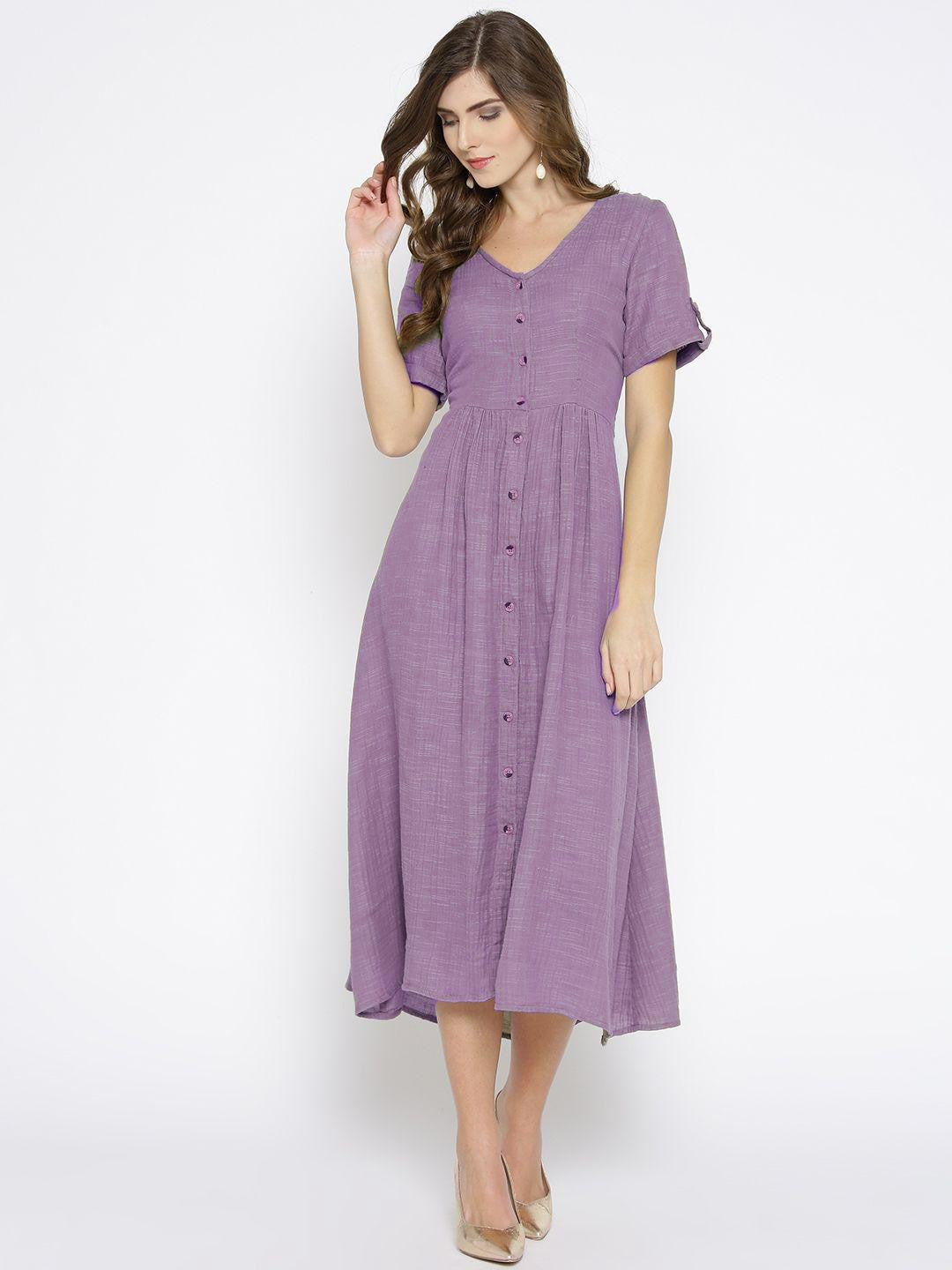 Scoup Purple cotton dress