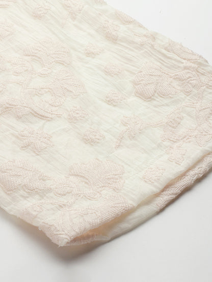 Cream Jacquard Cord Set