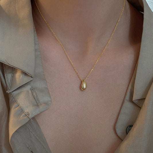 Scoup Gold colored Teardrop Pendant