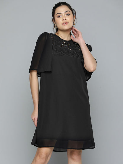 Embellished black dress
