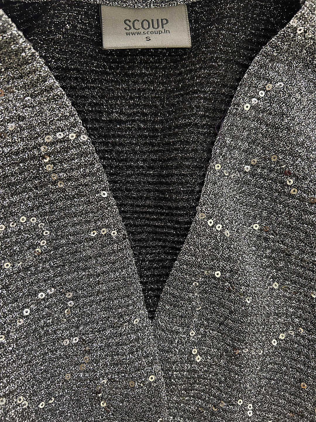 Sequinned Lurex Shrug