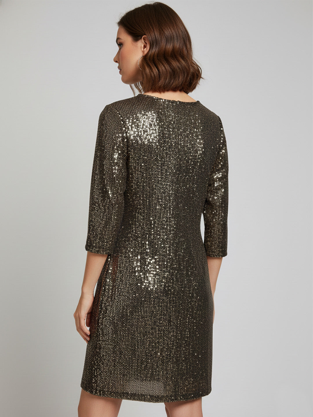 Golden Sequin Dress