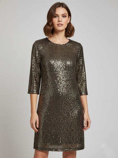 Golden Sequin Dress