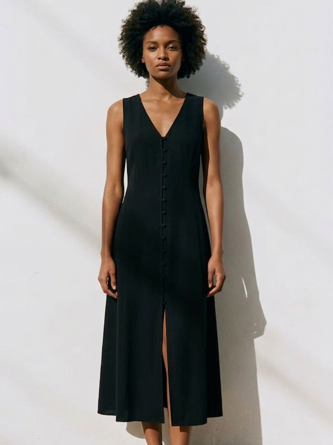 Scoup Women's sleeveless-black-dress