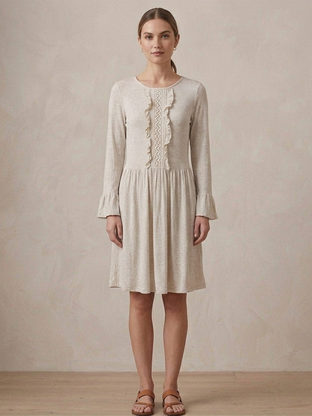 Scoup Women's cotton-linen-blend-jersey-dress