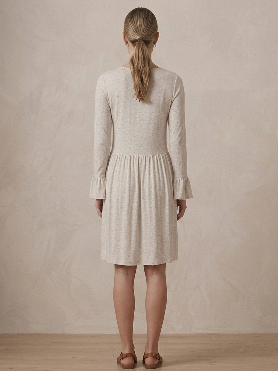 Scoup Women's cotton-linen-blend-jersey-dress