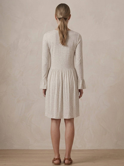 Scoup Women's cotton-linen-blend-jersey-dress