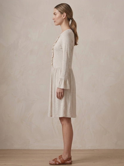 Scoup Women's cotton-linen-blend-jersey-dress
