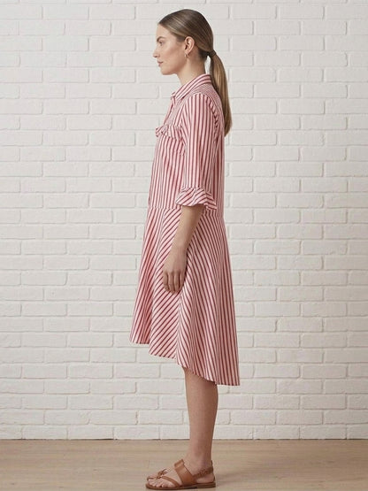 Rayon Stripe Dress
