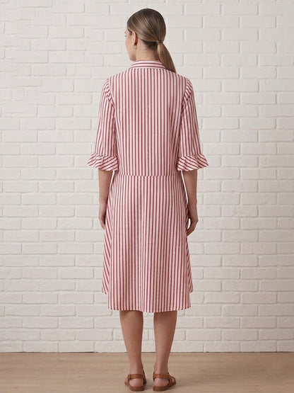 Rayon Stripe Dress
