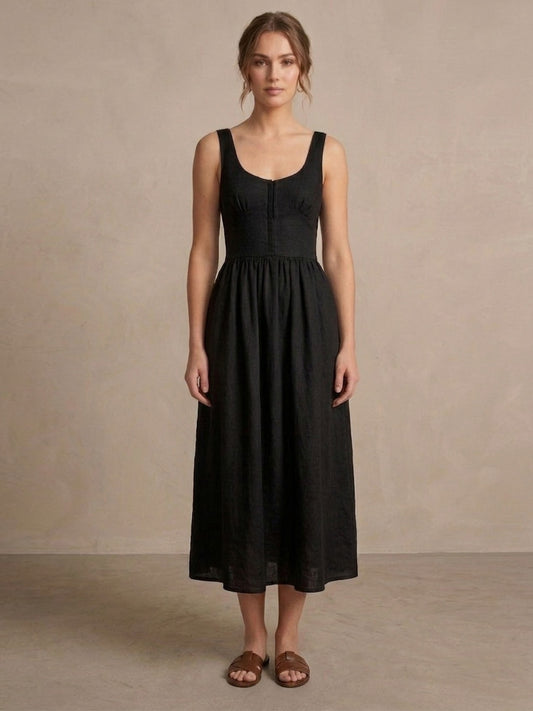scoup-cotton-linen-long-dress