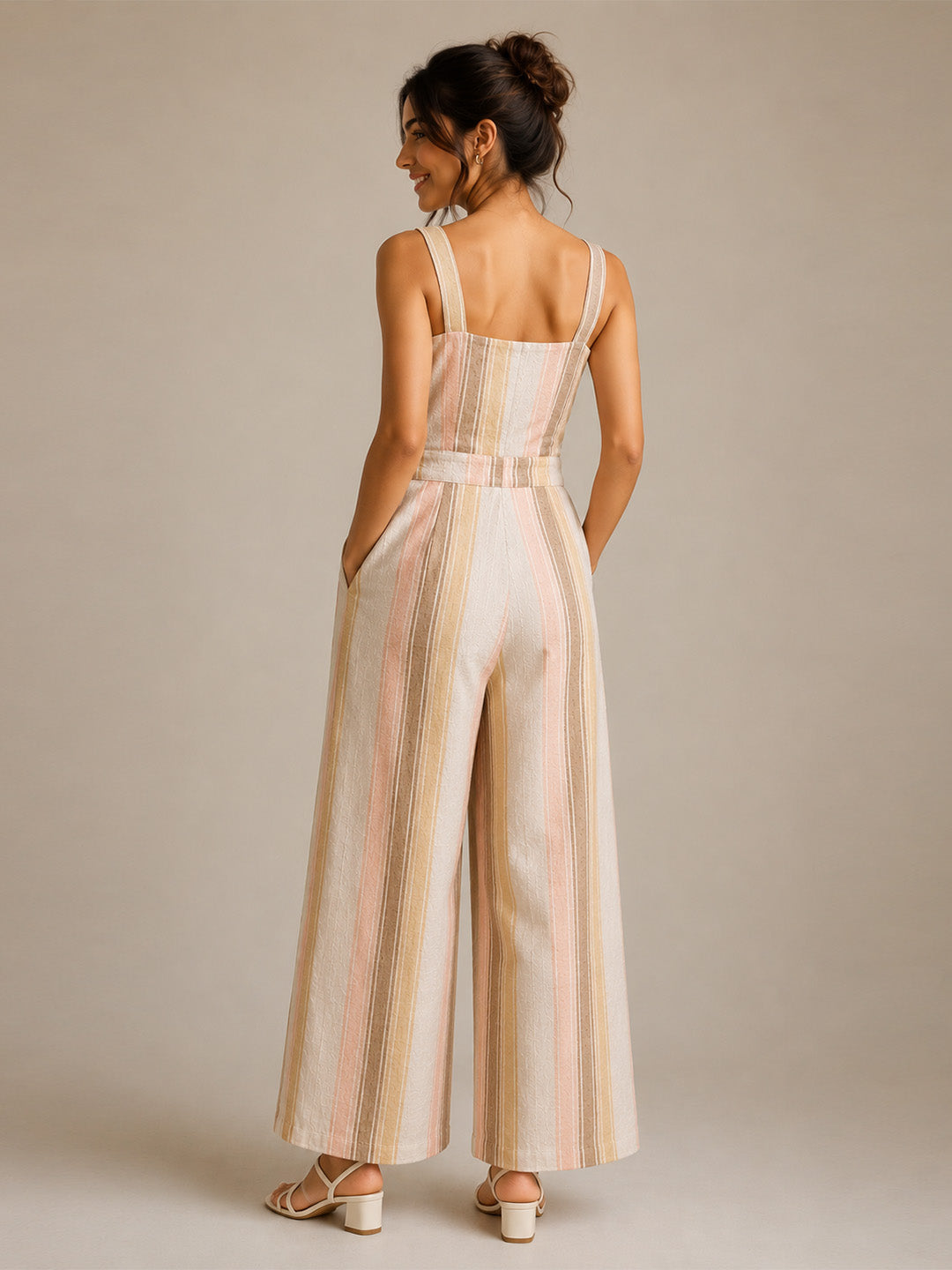Multicolor Stripe Jumpsuit