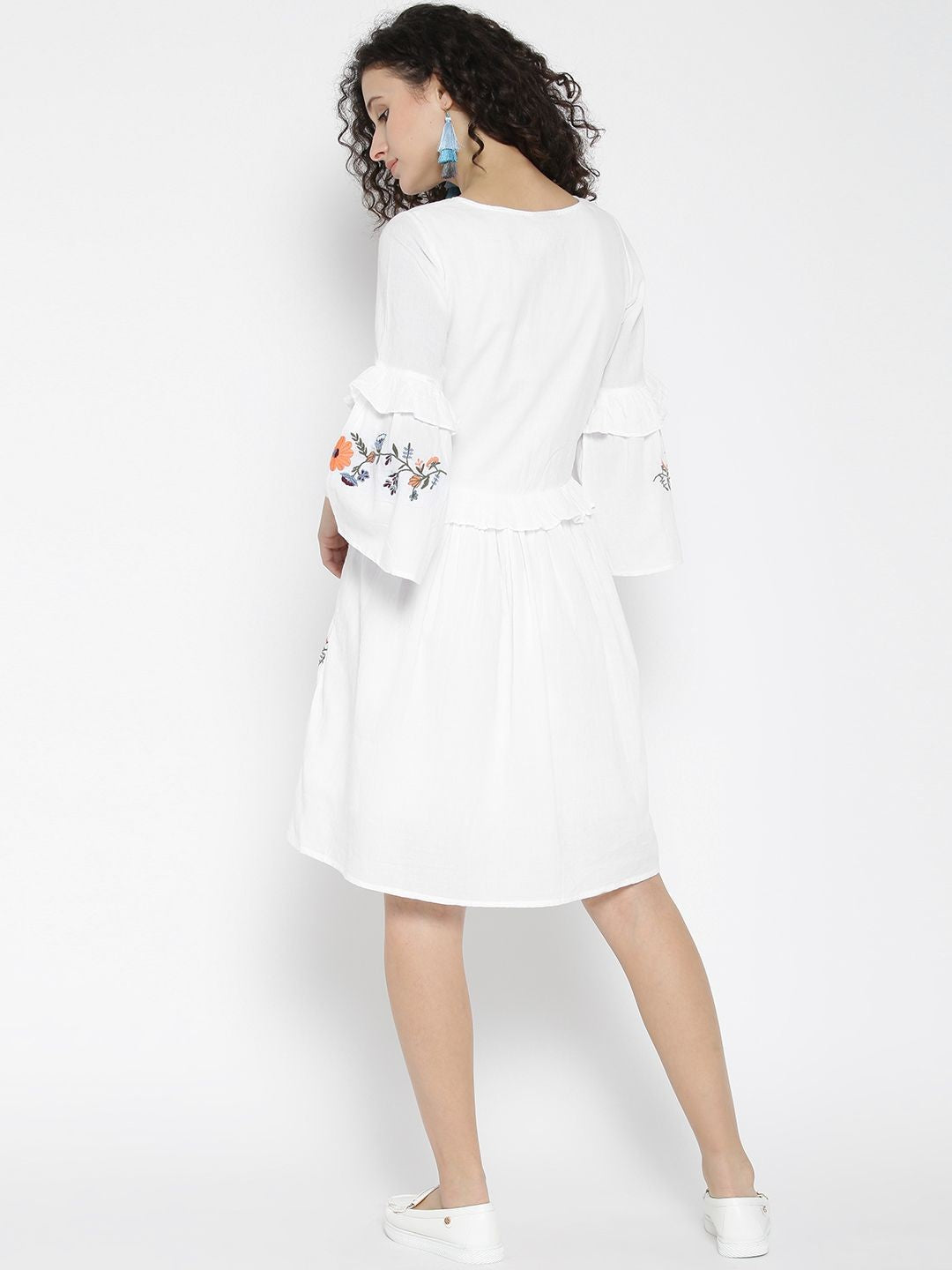 White Emboidered Dress